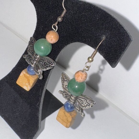 Butterfly Dangle Earrings - Picture 7 of 7